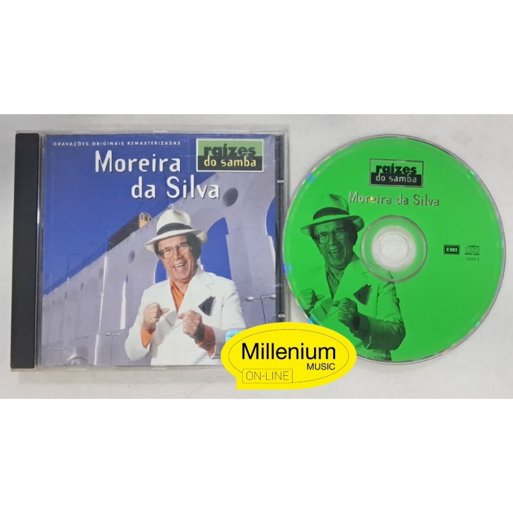 CD Moreira Da Silva  Raízes Do Samba 20 Sucessos 1999 Original Gravadora Colecionador Ótimo Estado
