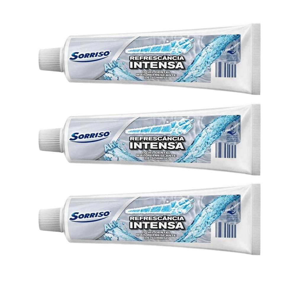 Kit 3 Gel Dental Sorriso Xtreme Fresh 140g
