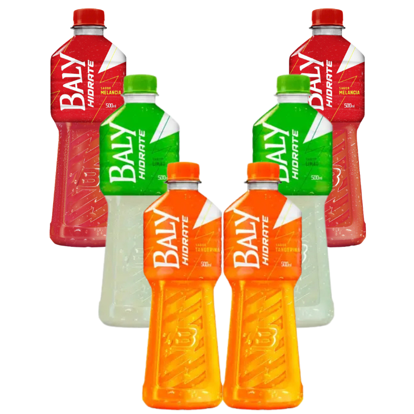 Isotônico Baly Hidrate Lançamento Garrafa 500ml - 6 Unidades