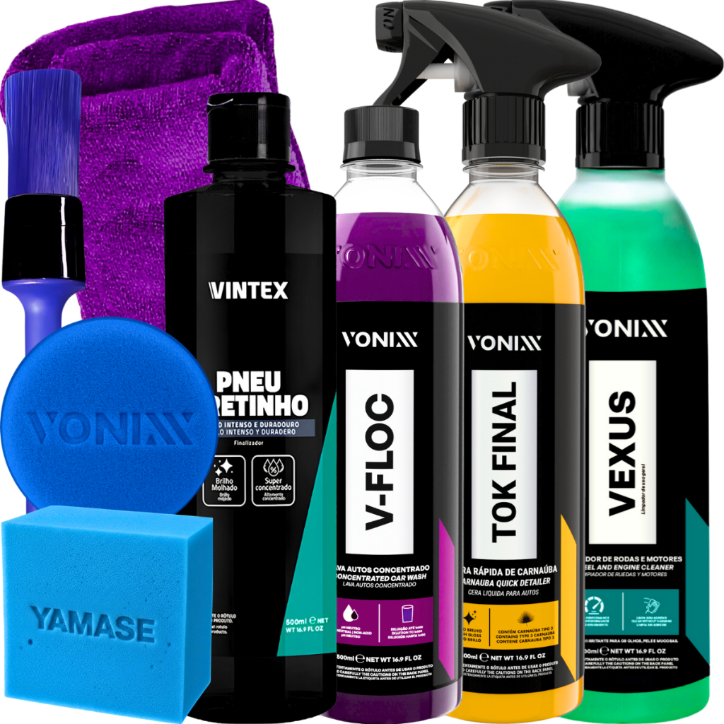 KIT SHAMPOO V-FLOC CERA TOK FINAL VEXUS VONIXX PRETINHO VINTEX