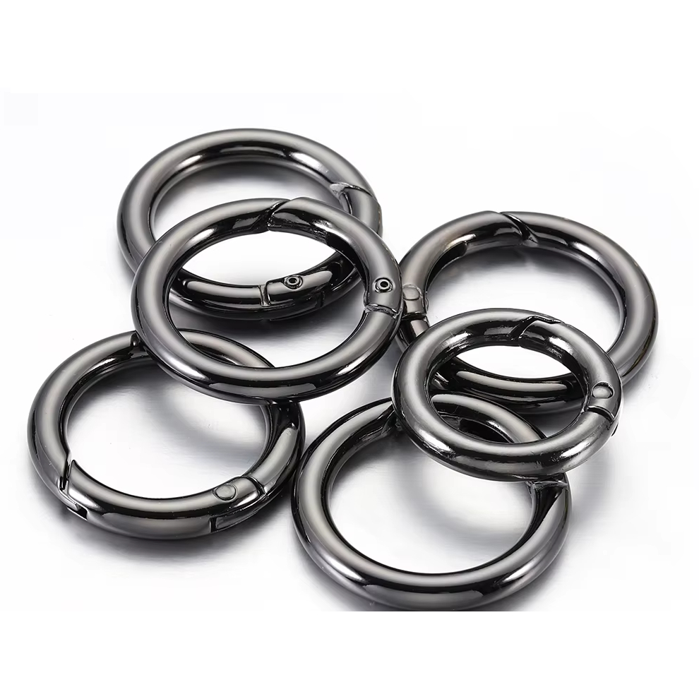 Argola Mosquetão Articulada 35mm - Grafite