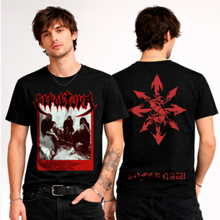 Camiseta Graphic Tee Sepultura Rock Vermelho FC Camisa Masculina Tshirt Feminina em Oferta na Shopee