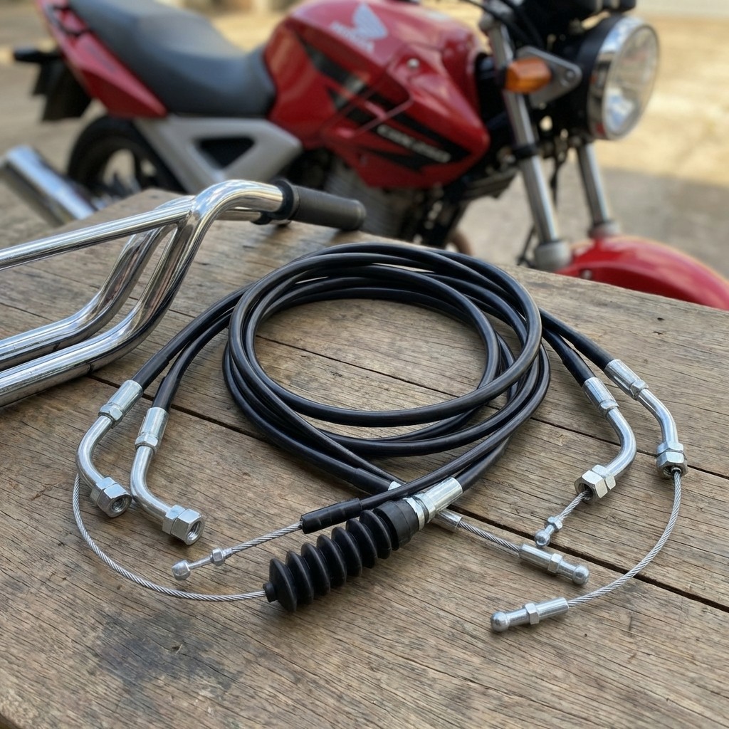 Kit de 3 Cabos  Acelerador A+B Cbx Twister + Cabo de Embreagem Cbx Twister 2000 a 2008