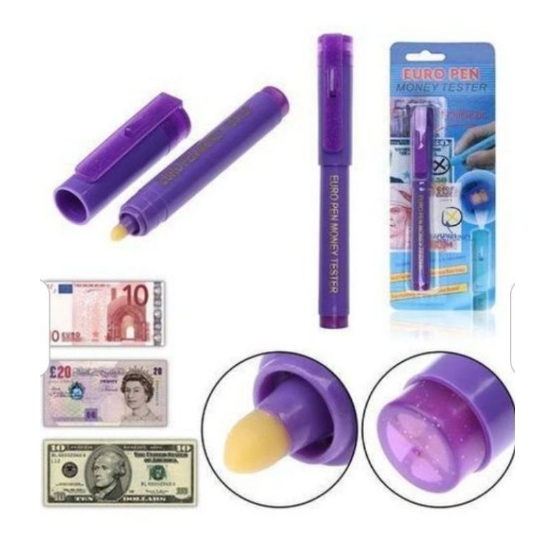 Caneta Detecta Dinheiro Falso com Luz UV
