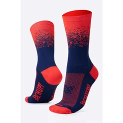 Meia Hupi Splash Azul/vermelho
