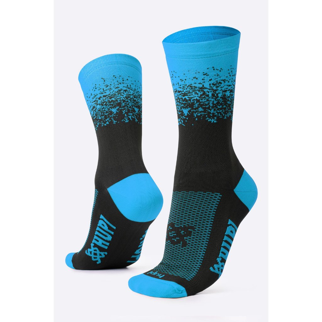 Meia HUPI Splash Azul/Preto