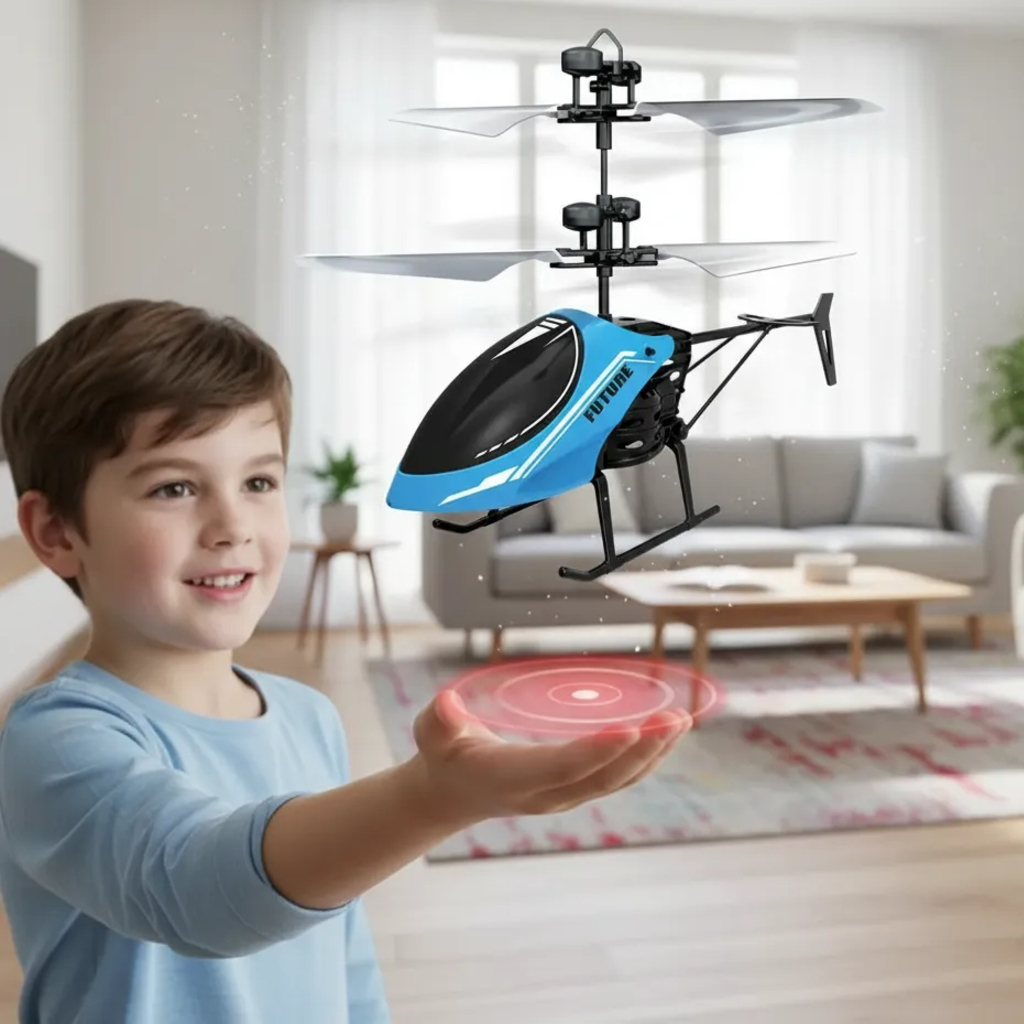 Helicóptero Mini Drone Brinquedo Com Sensor Mão Original