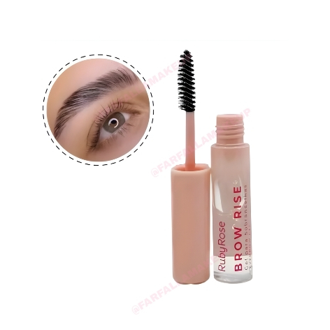 Gel Incolor Fixador Para Sobrancelhas Brow Rise Ruby Rose | Brown Lamination | Alta Fixação gel sobrancelha