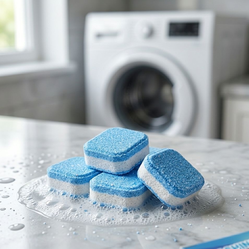 Pastilhas Limpa Máquina de Lavar Roupas Limpeza Profunda, Comprimido Efervescente Remover Manchas Higienizar