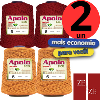KIT 2 unidades Barbante Apolo Eco Círculo N°6 - 600g em Oferta na Shopee