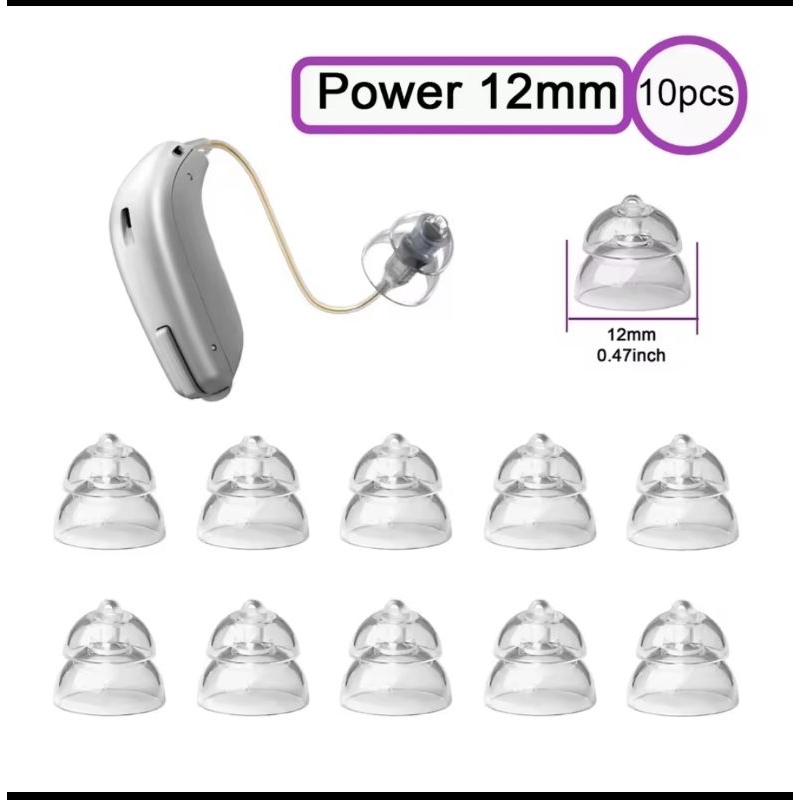 OLIVAS POWER DUPLAS TAM. 10 MM PARA OTICON/SIEMENS/PHONAK/WIDEX/SONIC E OUTRAS MARCAS