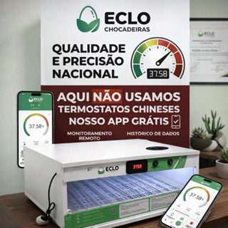 Chocadeira Automática 70 Ovos de Galinha + Ovoscópio em Oferta na Shopee