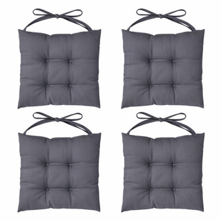 Jogo Com 4 Assento de Cadeira 40x40 cm Futon Banco almofada decorativa Oxford premium liso
