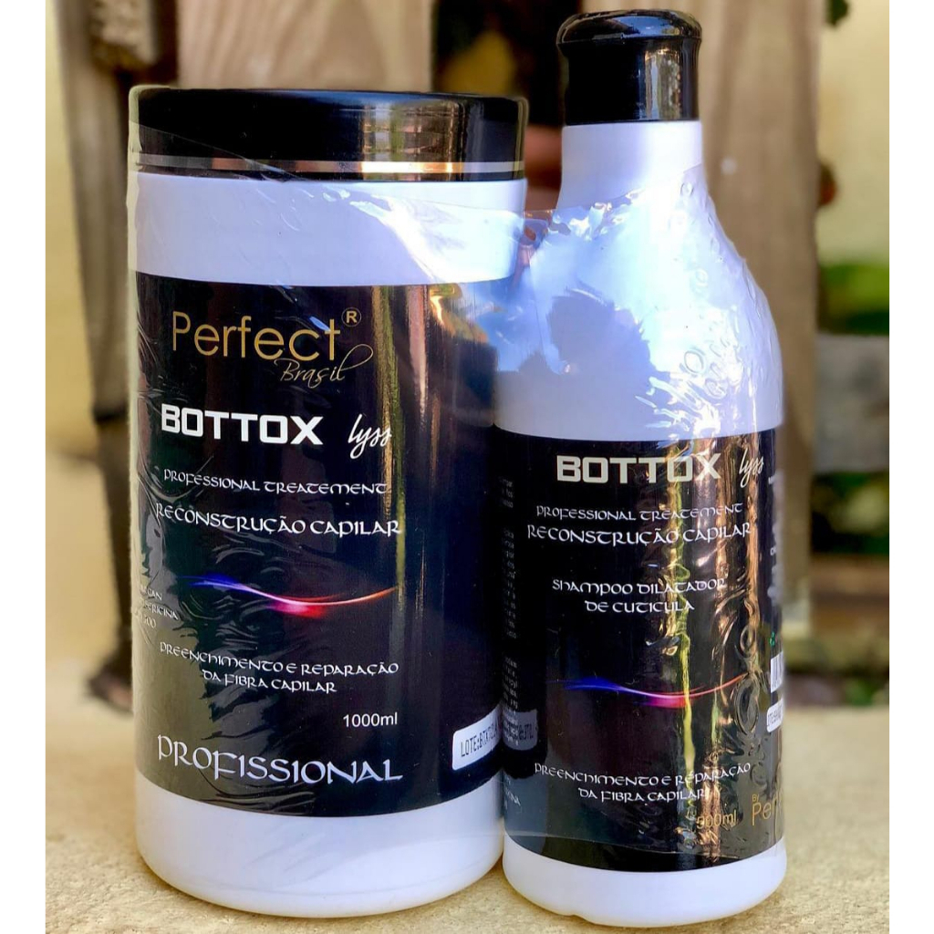 BOTOX CAPILAR PERFECT   KIT 01 KG + SHAMPOO  DILATADOR  DE CUTICULA  500 ML
