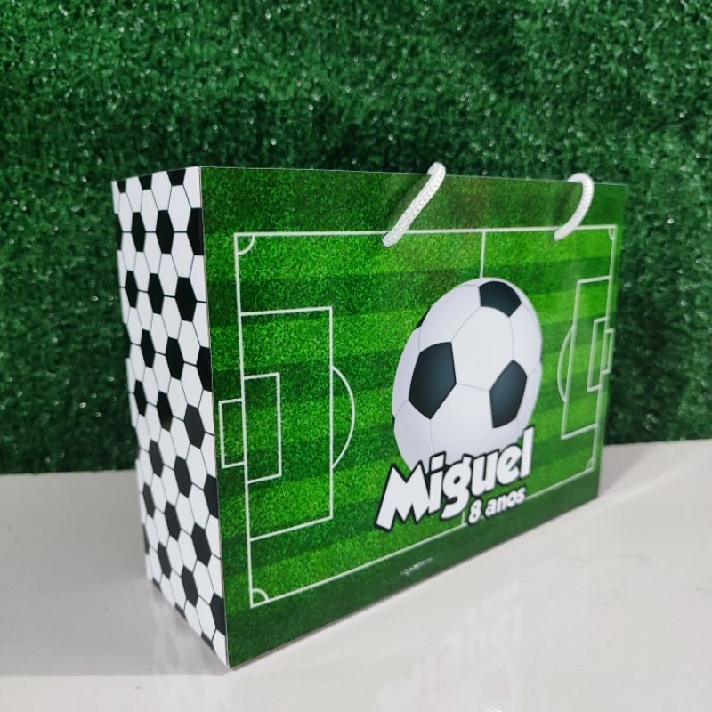 Sacola Personalizada para festa Futebol | Tamanho G| lembrancinha festa infantil