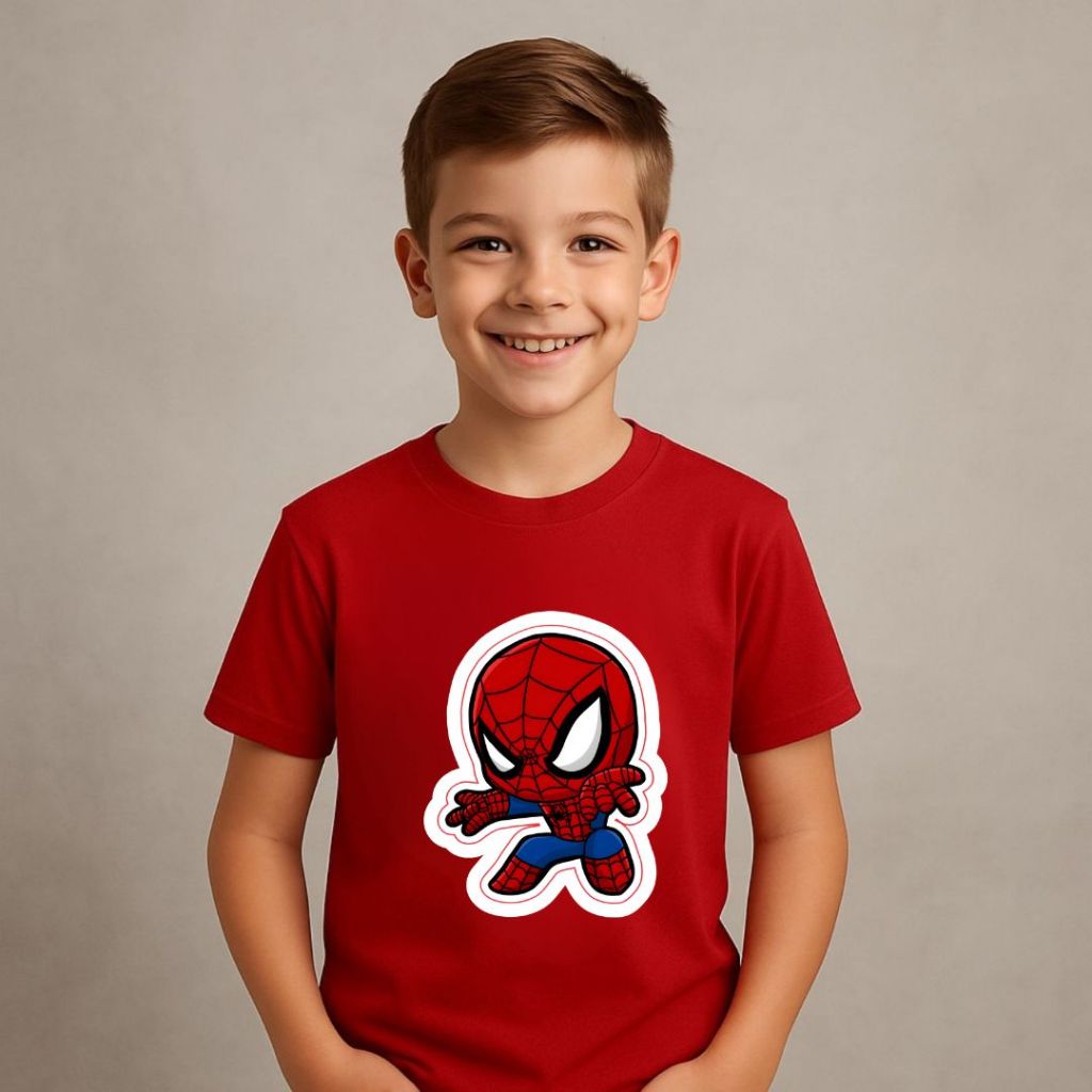 Camiseta infantil masculina homem aranha filme lançamento spider man algodão estampada