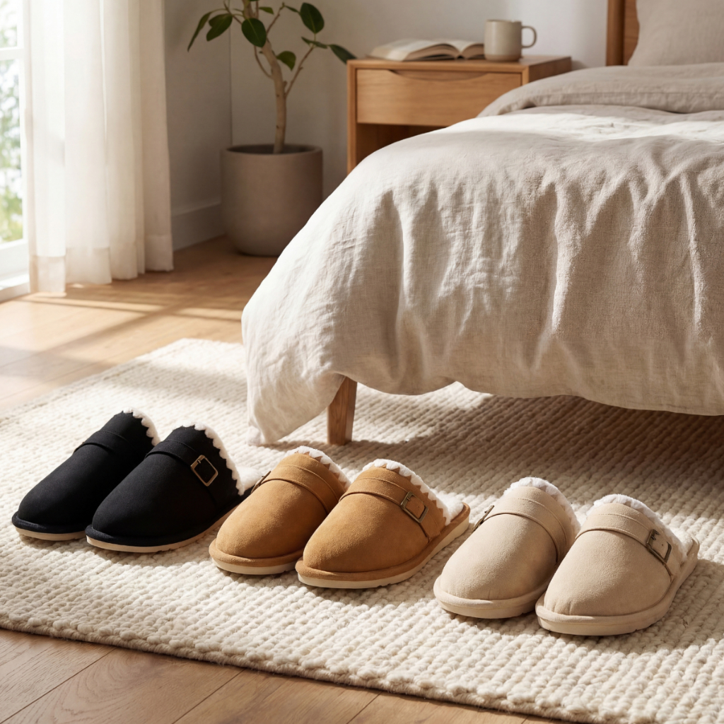 Pantufa Feminina Mule Clog Zadana Pantufa Forrada Quentinha e Muito Confortável Com Fivela Elegante