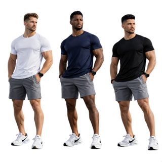Kit 3 Camisetas Masculinas Dry Fit VYRA – Tecido Leve e Respirável em Oferta na Shopee