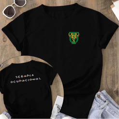 Camisa Feminina Estampa Camiseta Terapia Ocupacional Frente e Verso Faculdade Profissão 100% Algodão