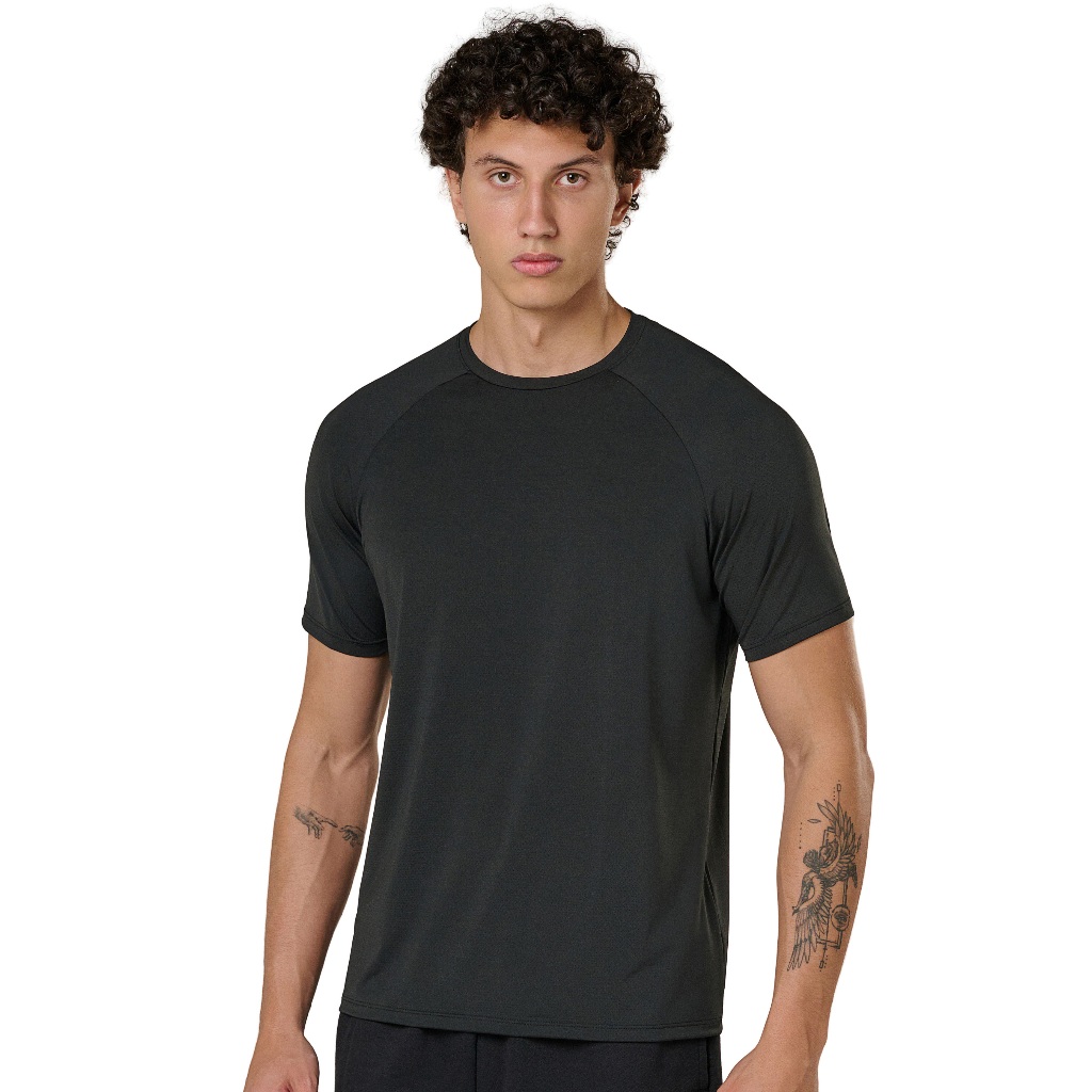 Camiseta Regular Raglan com Elastano Aero Reps & Sets Parolli