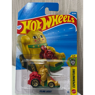 Hot Wheels Raijin Express -  Hot Wheels Feline Lucky dourado - LOTE C 2026