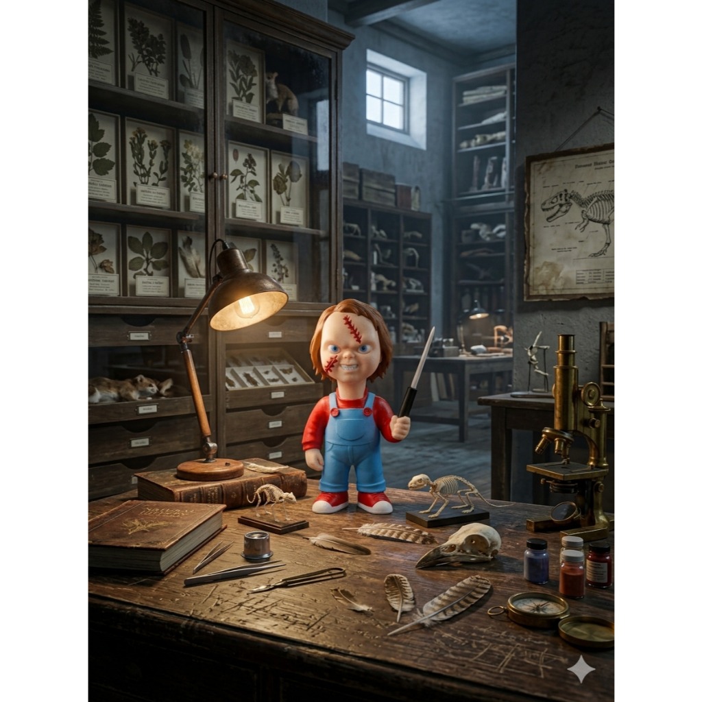 Boneco Chucky com Faca | Action Figure Colecionável Acabamento Impecável Premium
