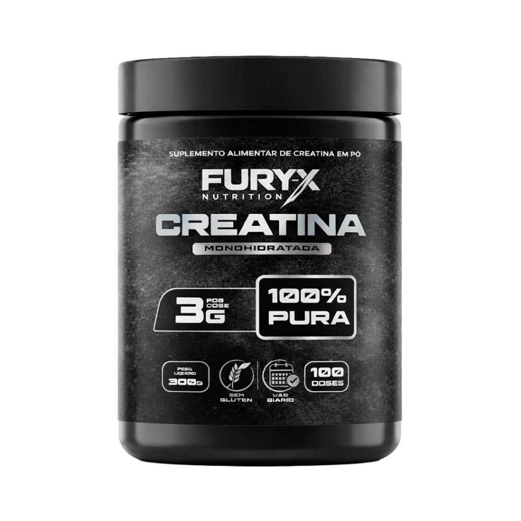 Creatina Monohidratada 100% Pura, 300g - Fury-x