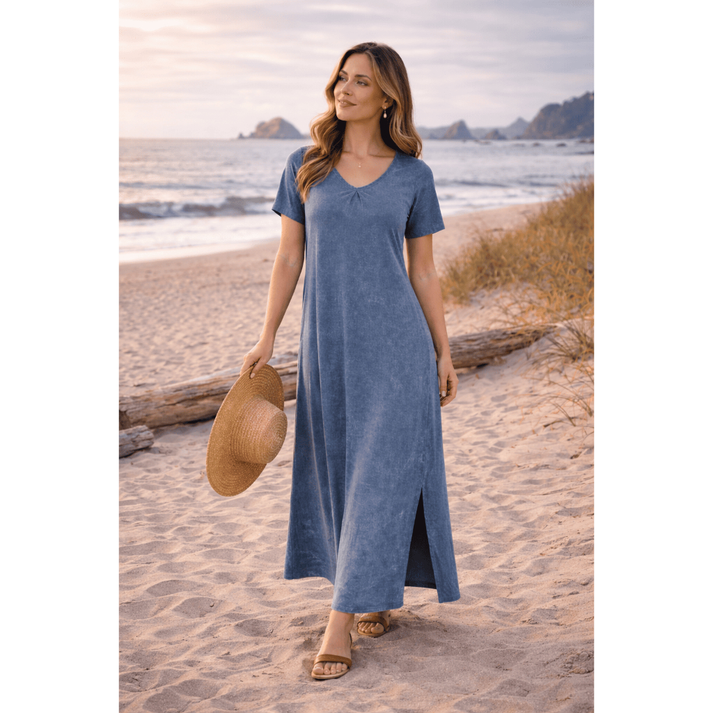 Vestido Evangélico Longo SULLY 100% Algodão Estonado