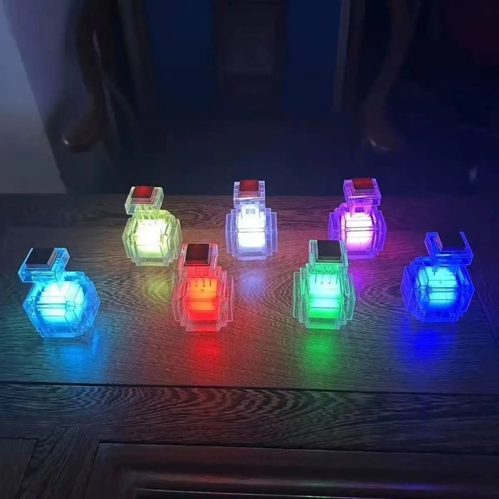 Luminária Mini Poção Garrafa de 8 Cores Diferentes Muda de Cor Minecraft Geek em Oferta na Shopee