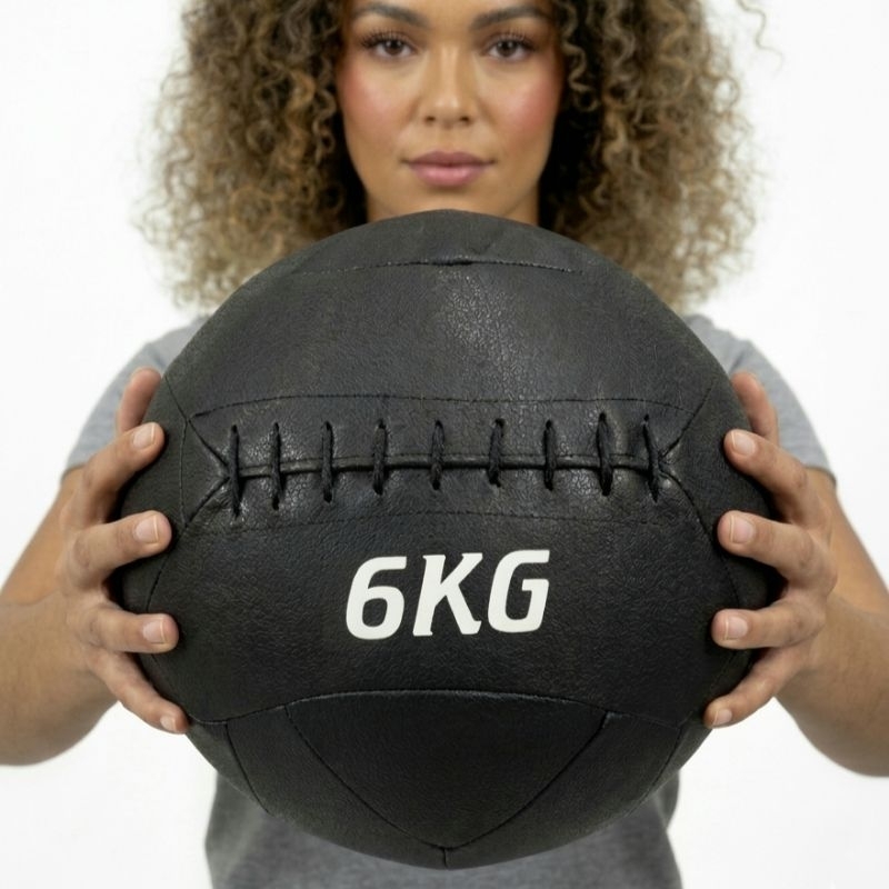 Wall Ball 6kg Treino de Fortalecimento Para Academia Musculação Medicine Funcional Cross Bola Peso