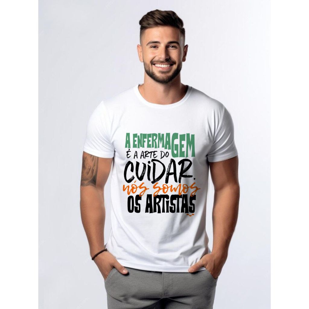 Camiseta Enfermagem Enfermeira Socorrista Enfermeiro Profissão Profissional  Saúde Técnico Presente