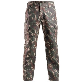 Calça Cargo Tática Masculina Reforçada Ripstop 6 Bolsos Camuflada Exército Proteção UV50+