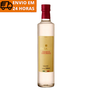 Vinagre Vinho Branco Fasano Importado Italia Premium 500 ml