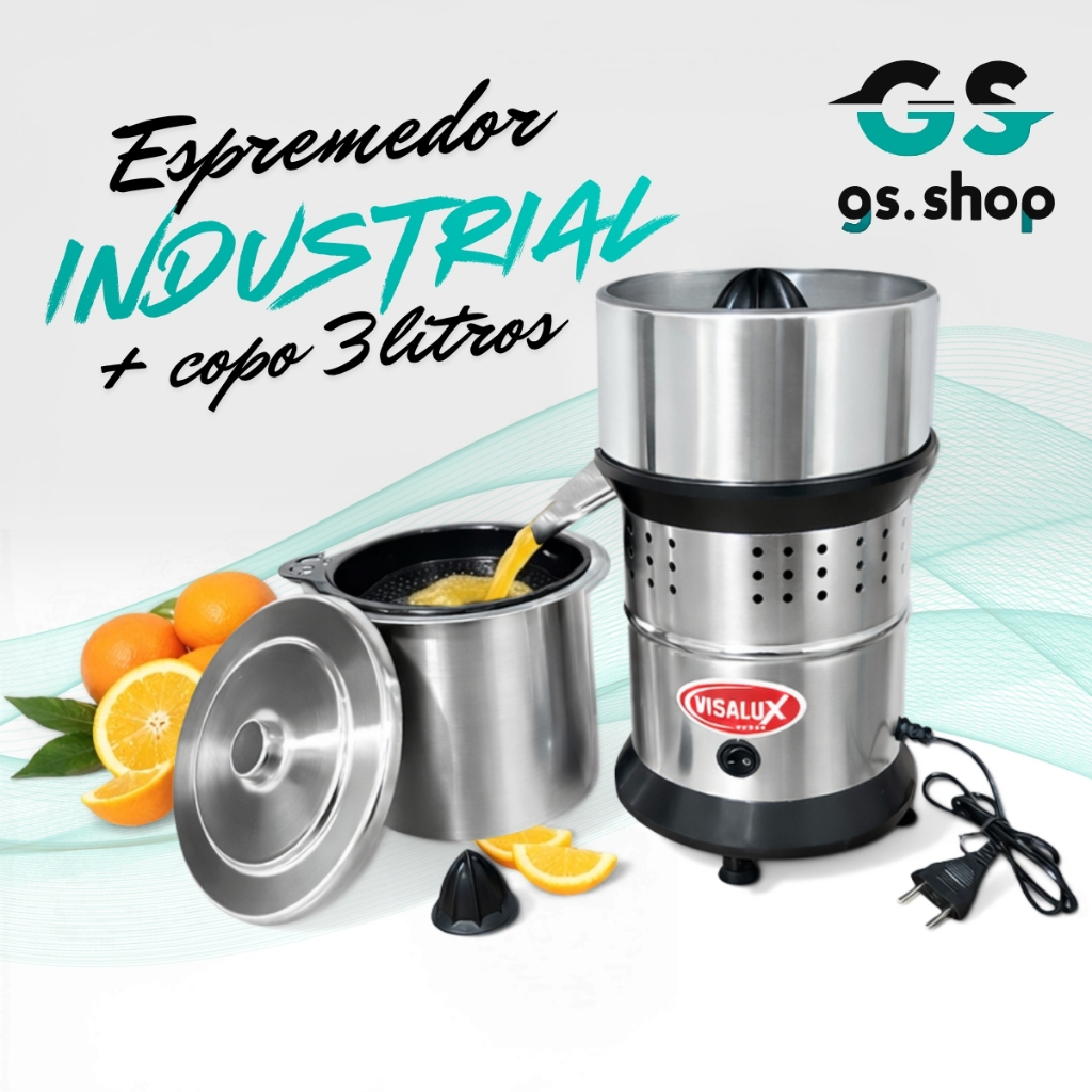 Extrator Espremedor Sucos Laranja Industrial 700W Profissional (Bivolt)