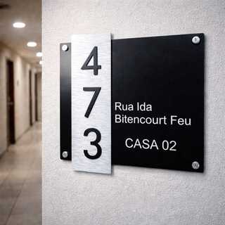 numero residencial numero de casa placa para casa numero parede externo facil instalaçao moderno barato fachada predial
