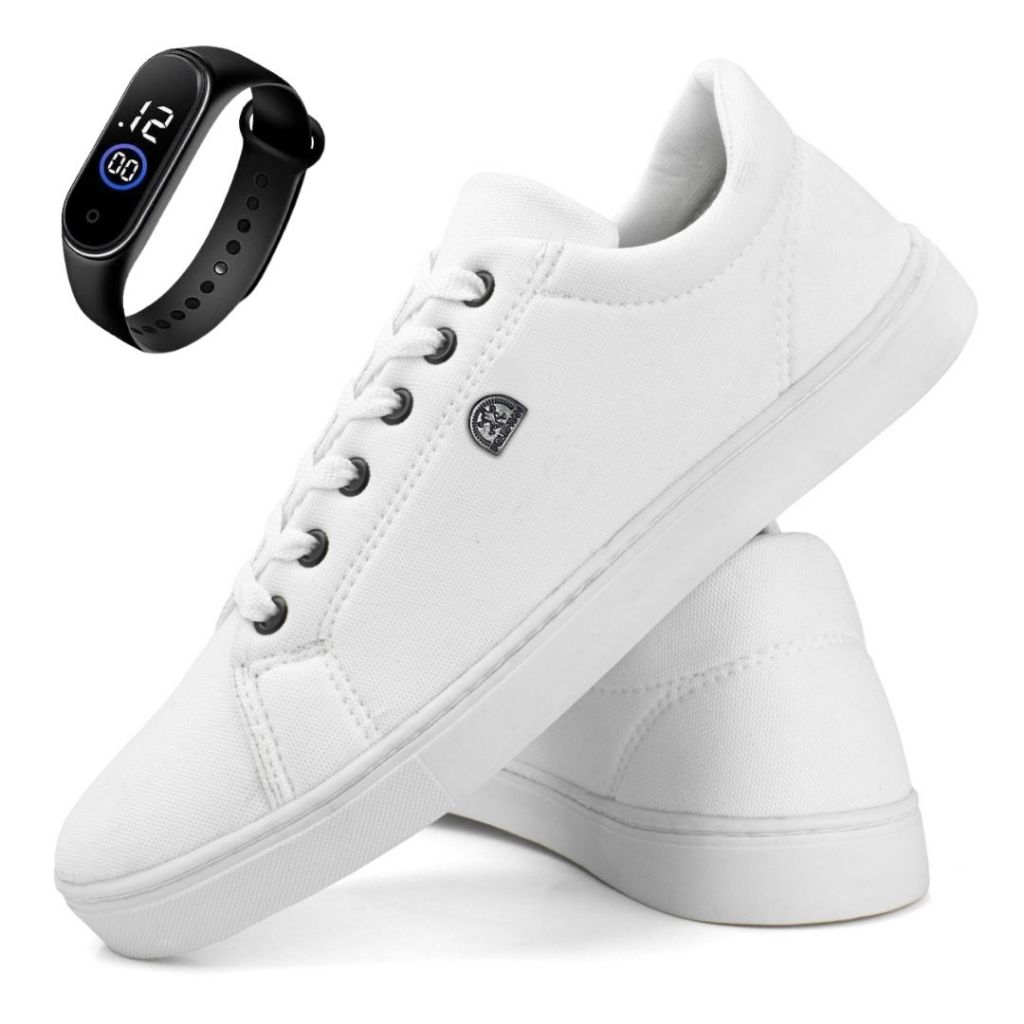 Kit Sapatênis Versátil + Relógio Digital Masculino Mais Vendido Envio Rápido