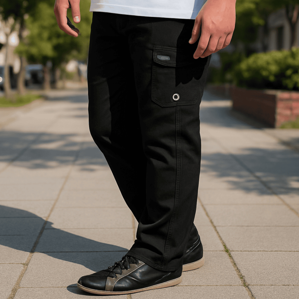 Calça Cargo Masculina Plus Size Tamanho Extragrande G1 ao G18 Tactel Bolsos Laterais Qualidade