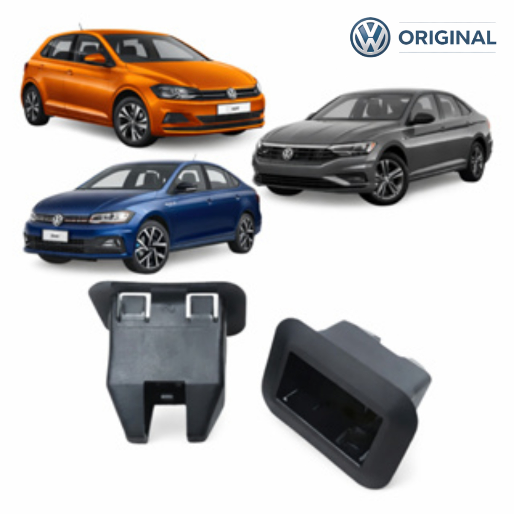 Par Buchas Trava Assento Banco Traseiro Polo Jetta Virtus Original Volkswagen