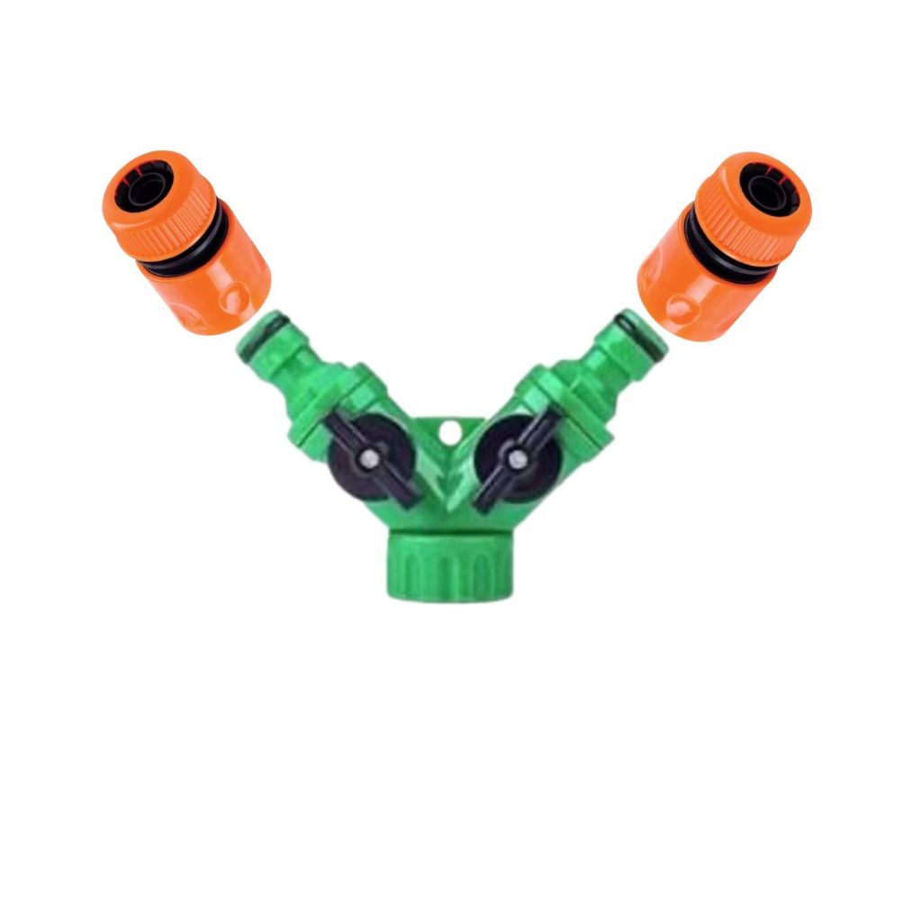 Conexão Y Com Válvula Reguladora P/ Engate Rápido Irrigação com  engate rápido para mangueira de 1/2