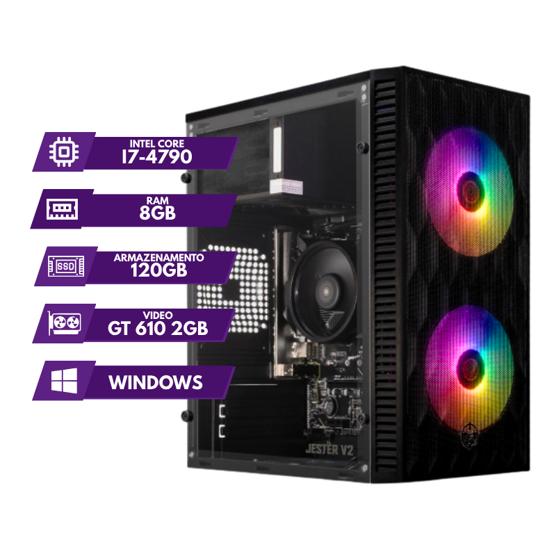 PC GAMER I3-6ª GERAÇ~SO COM DDR4 E COM PLACA DE VIDEO - JOGOS • VALORANT • FORTINITE