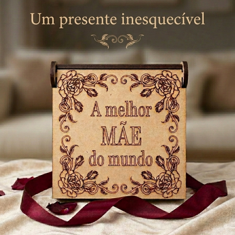 Kit 15 Caixinhas em MDF Personalizadas – Lembrancinhas Dia das Mães