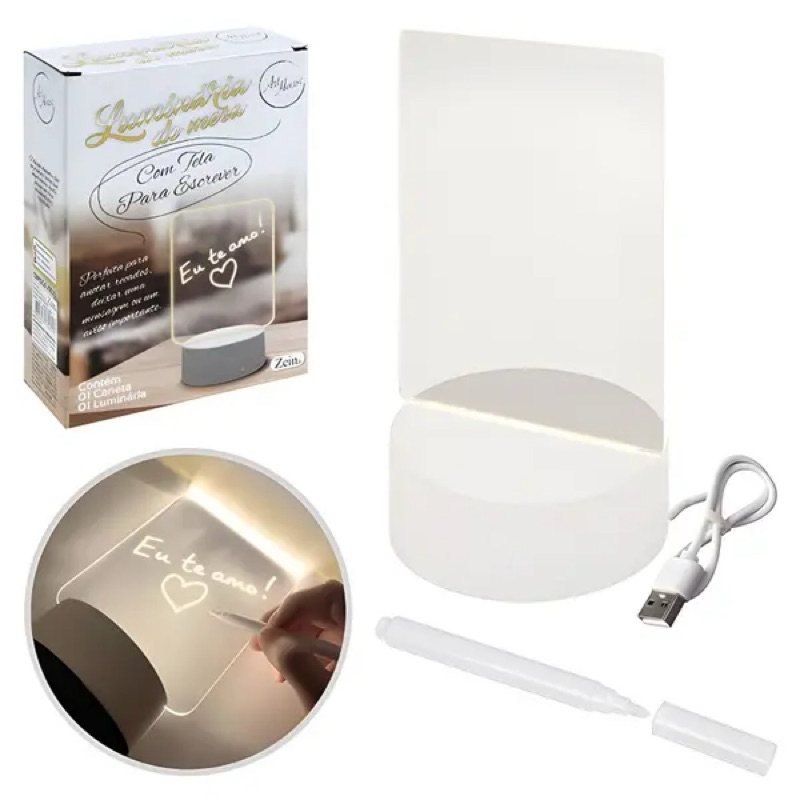 Luminária Lousa 3D Luatek KL-1515 LED