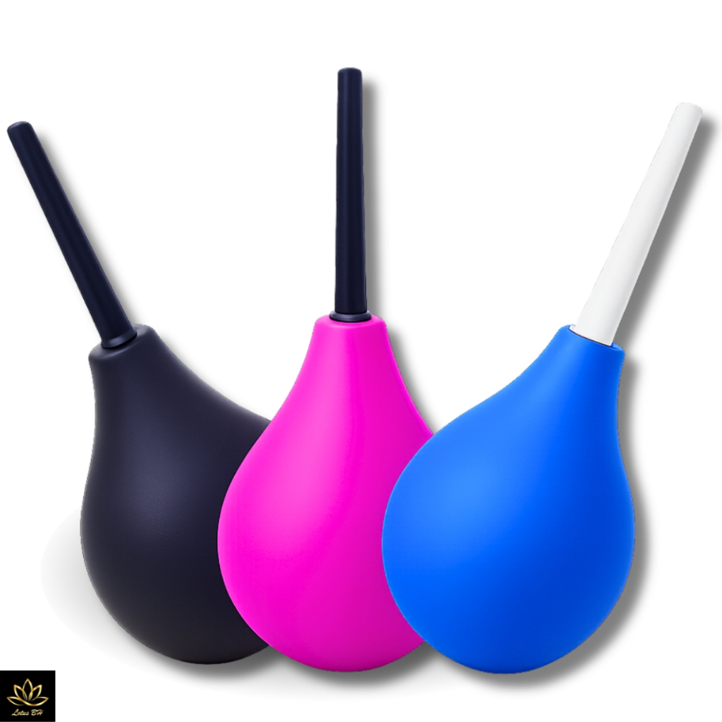 Ducha Higiênica Íntima160 ml Silicone Macio Fácil de Usar Unissex Chuca Xuca  Lavagem Anal Vaginal