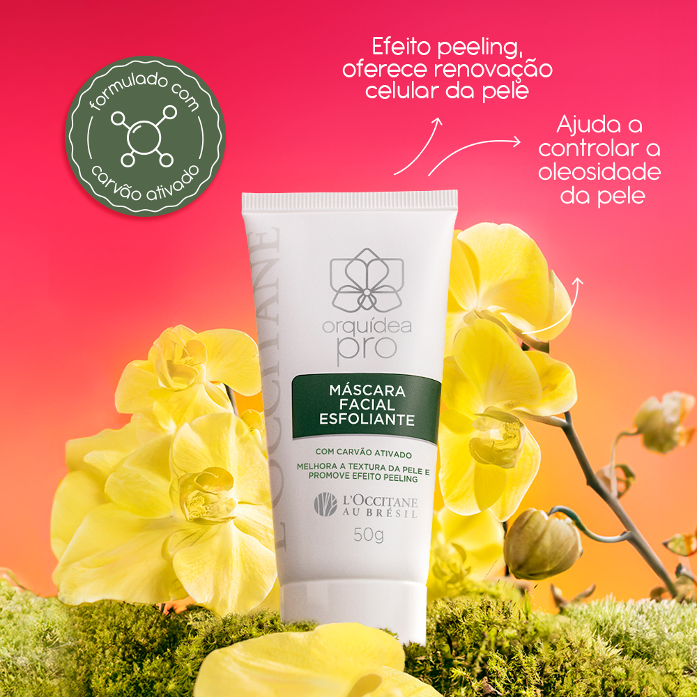 Máscara Facial Esfoliante L'occitane au Brésil Orquídea Pro 50g