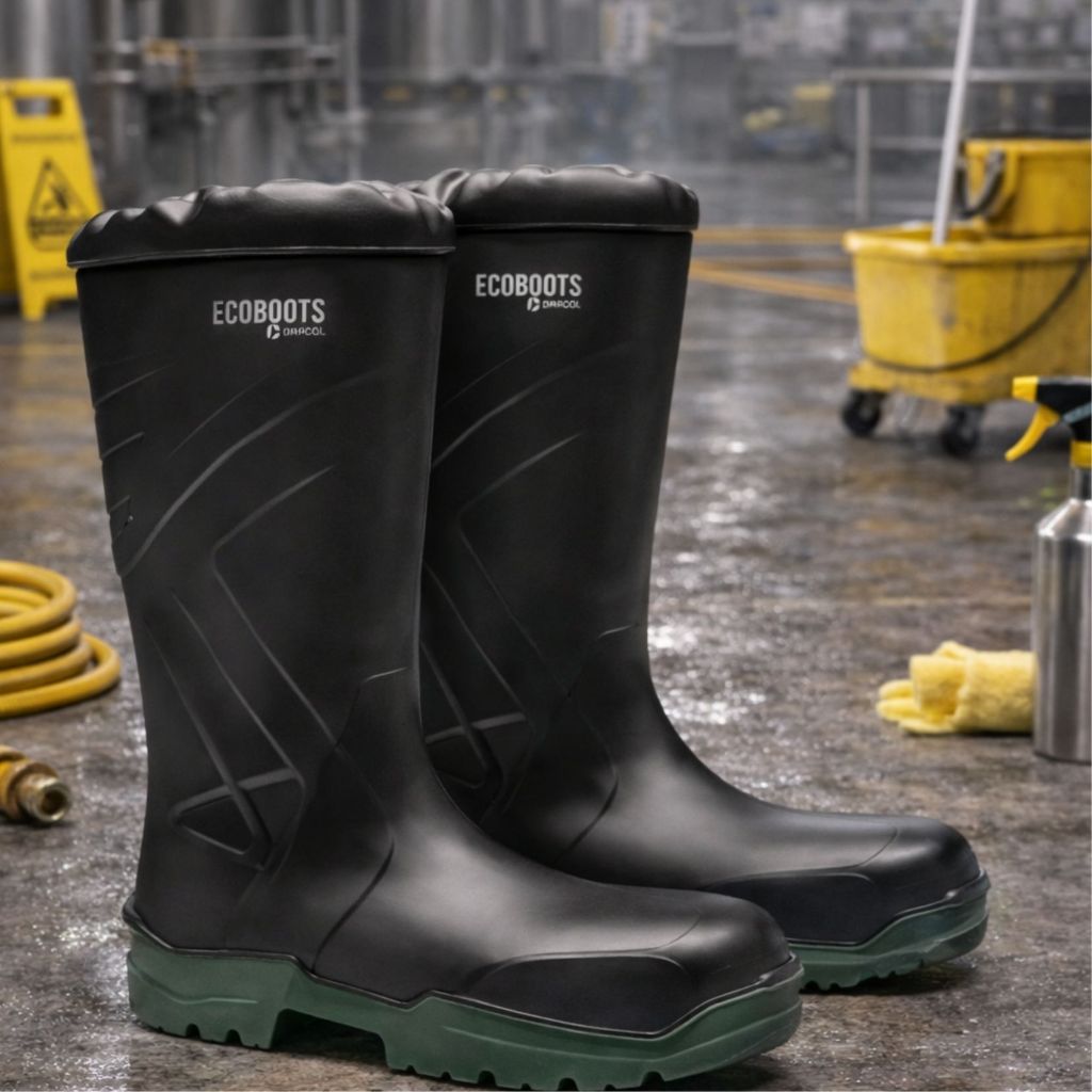 Bota Bracol 91BPUL100PL Ecoboots Cano Longo Polaina Sem Forro Bico Composite Epi Segurança Ca 34233