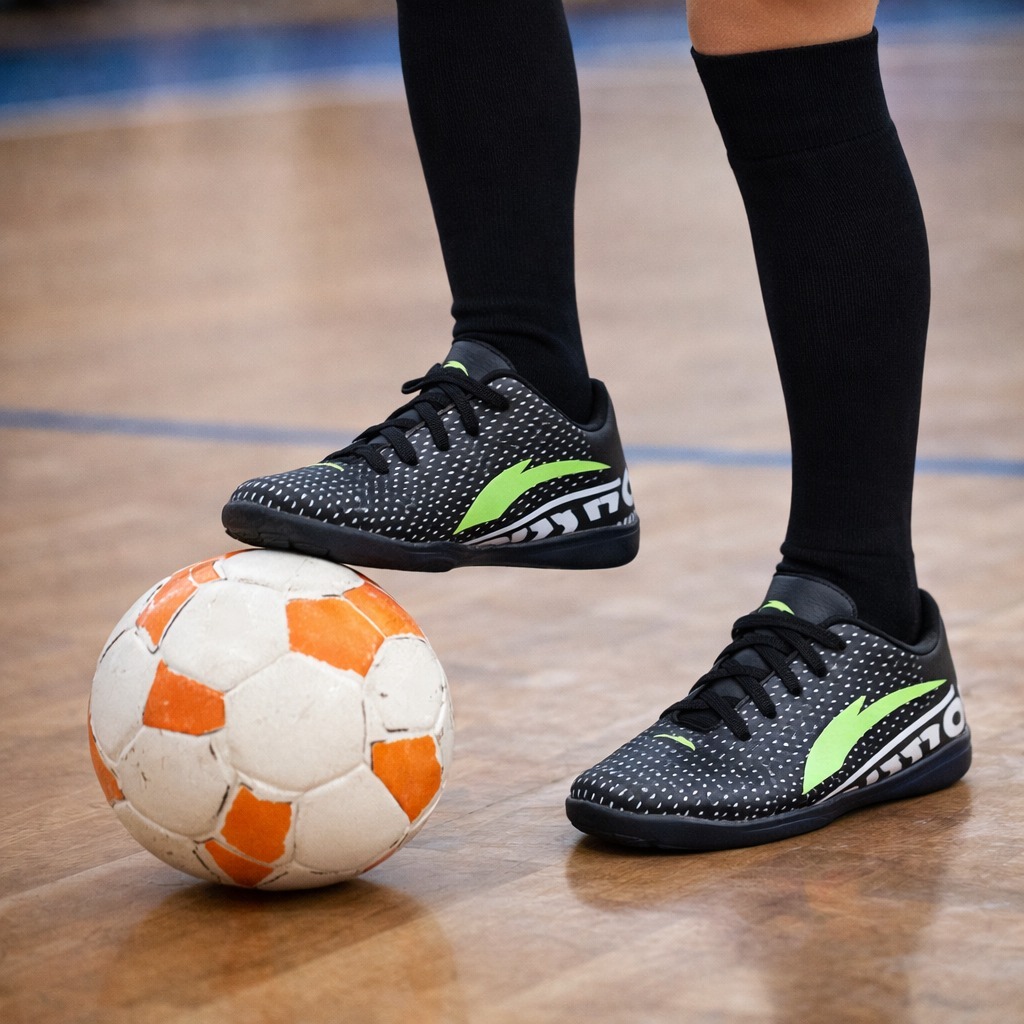 Chuteira Infantil Futsal Salão Escolinha Futebol 18 ao 33 Confortável Reforçada e Antiderrapante Envio Rápido