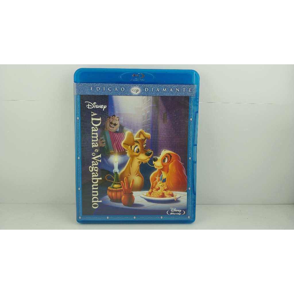 Blu-Ray A Dama e o Vagabundo Disney Diamante Semi Novo