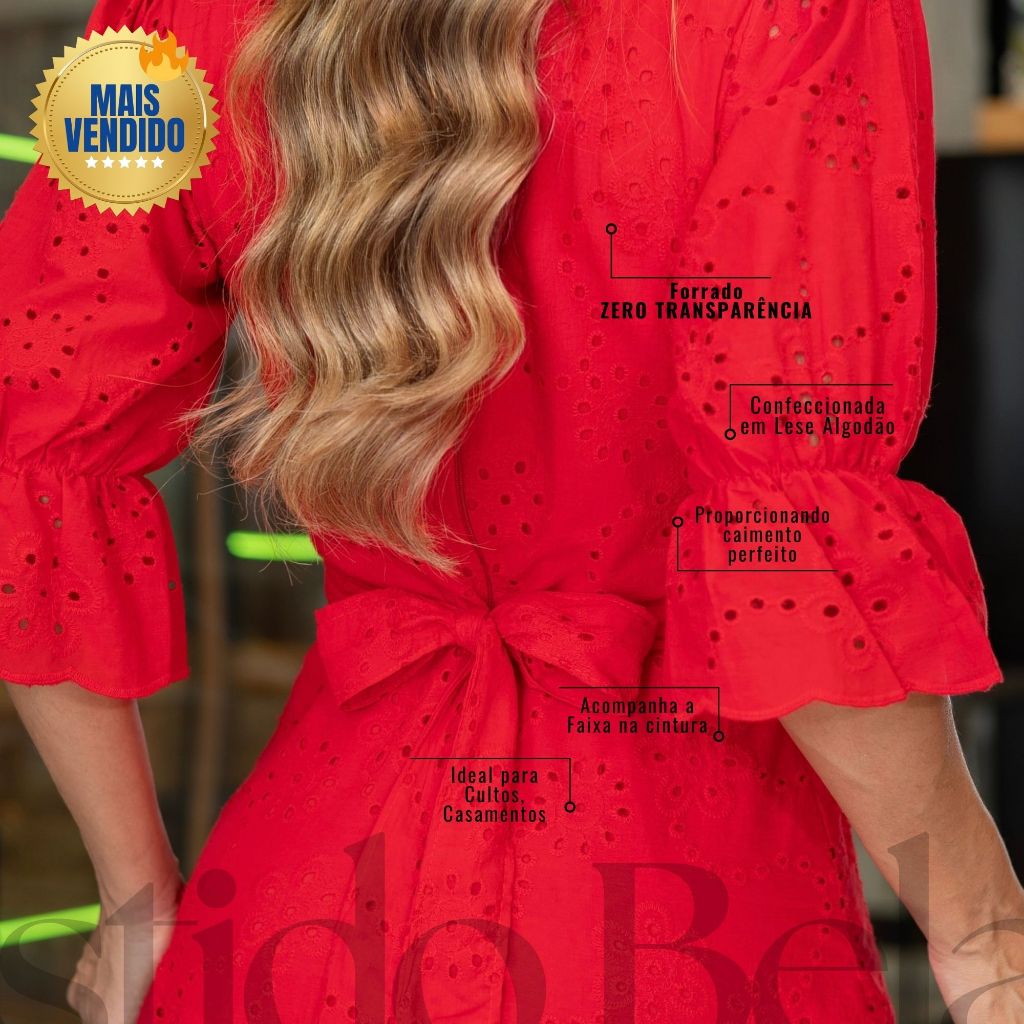 Vestido Midi Feminino Bela Mais Vendido Midi Elegante Para Igreja Eventos Casamentos Batizados Festa