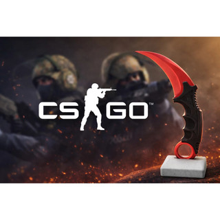 Karambit CS GO Decorativa – Item Gamer para Gabinete, Mesa e Coleção