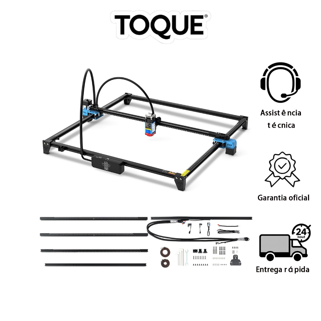 TwoTrees Atualização e expansão da máquina de gravação a laser para 600*600mm com TTS PRO/TTS